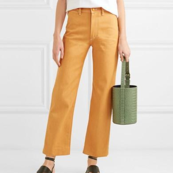 Simon Miller Denim - Simon Miller High Rise Denim Orange 27 Alexa Chung